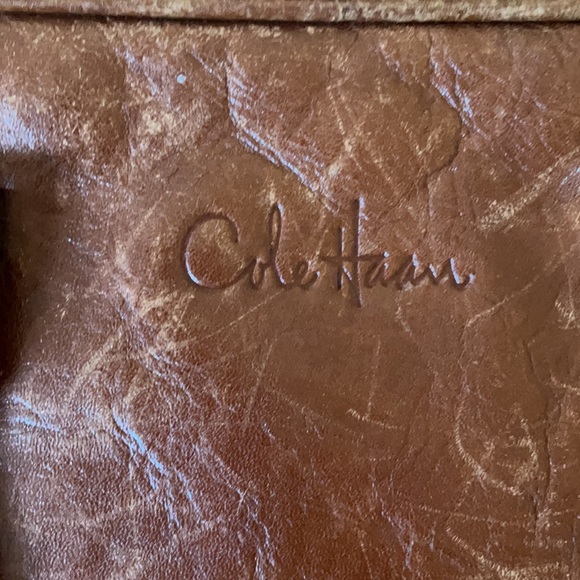 Cole Haan Leather Messenger Bag - Picture 3 of 13